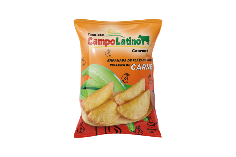 Empanada de plátano rellena de carne Empanada de plátano rellena de carne