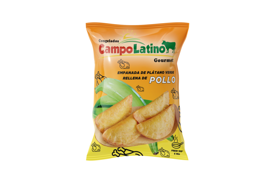 Empanada de plátano rellena de pollo Empanada de plátano rellena de pollo